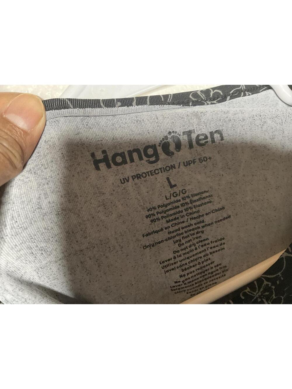 < Hang Ten Floral Long Sleeve UV Protection/UPF 50+ Summer Beach Vacation > - Picture 2 of 3